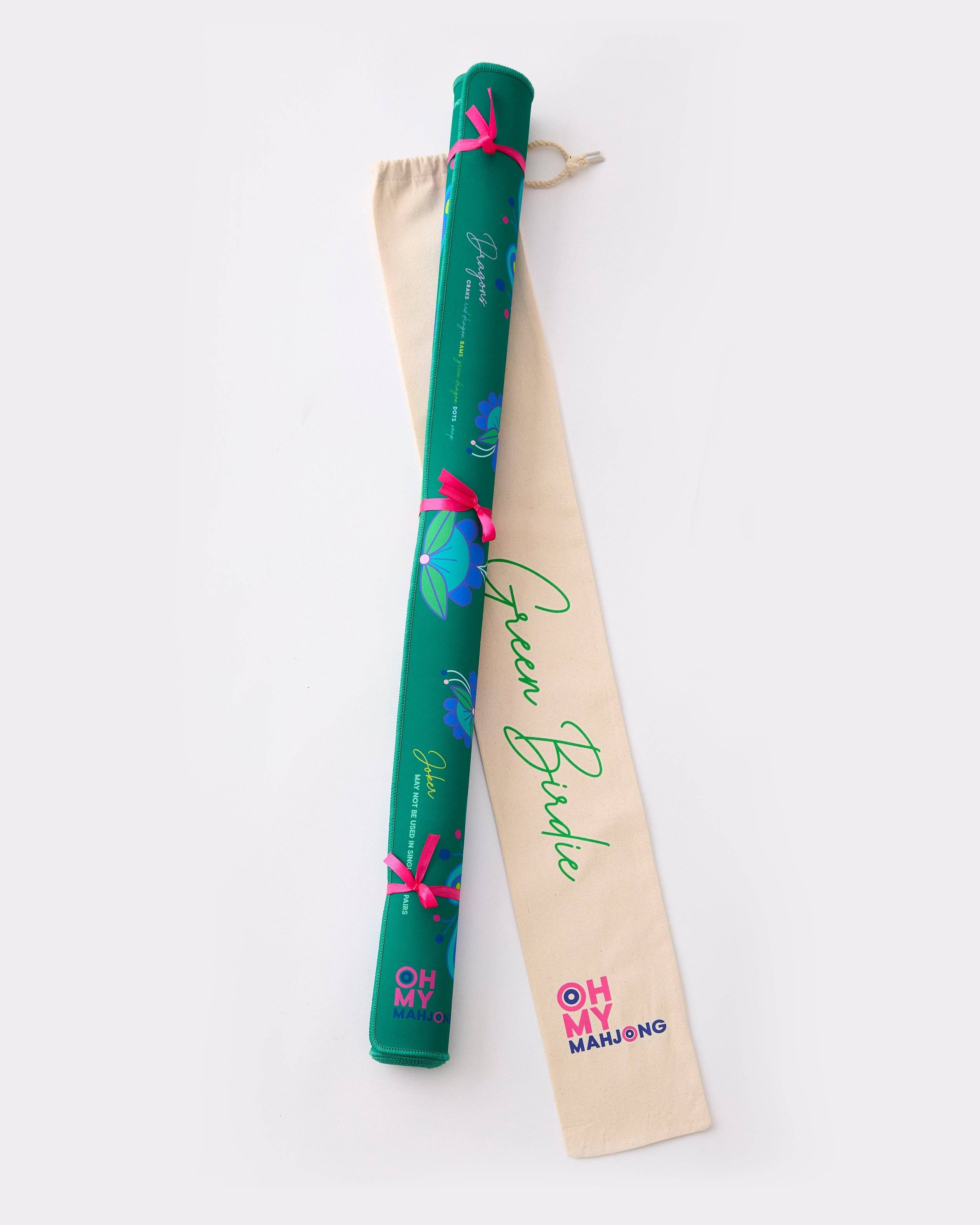 Oh My Mahjong - Birdie Green Mahjong Mat | Jones & Daughters