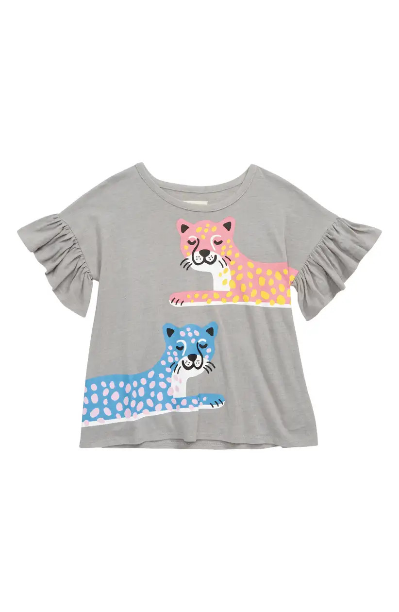 Tucker + Tate Ruffle Sleeve T-Shirt (Toddler Girl, Little Girl & Big Girl) | Nordstrom