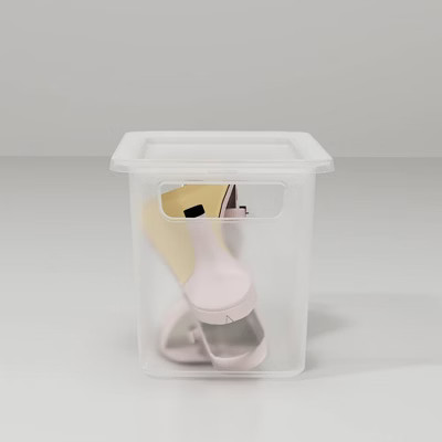 Slim Plastic Shoe Bin Clear - Made By Design™ | Target