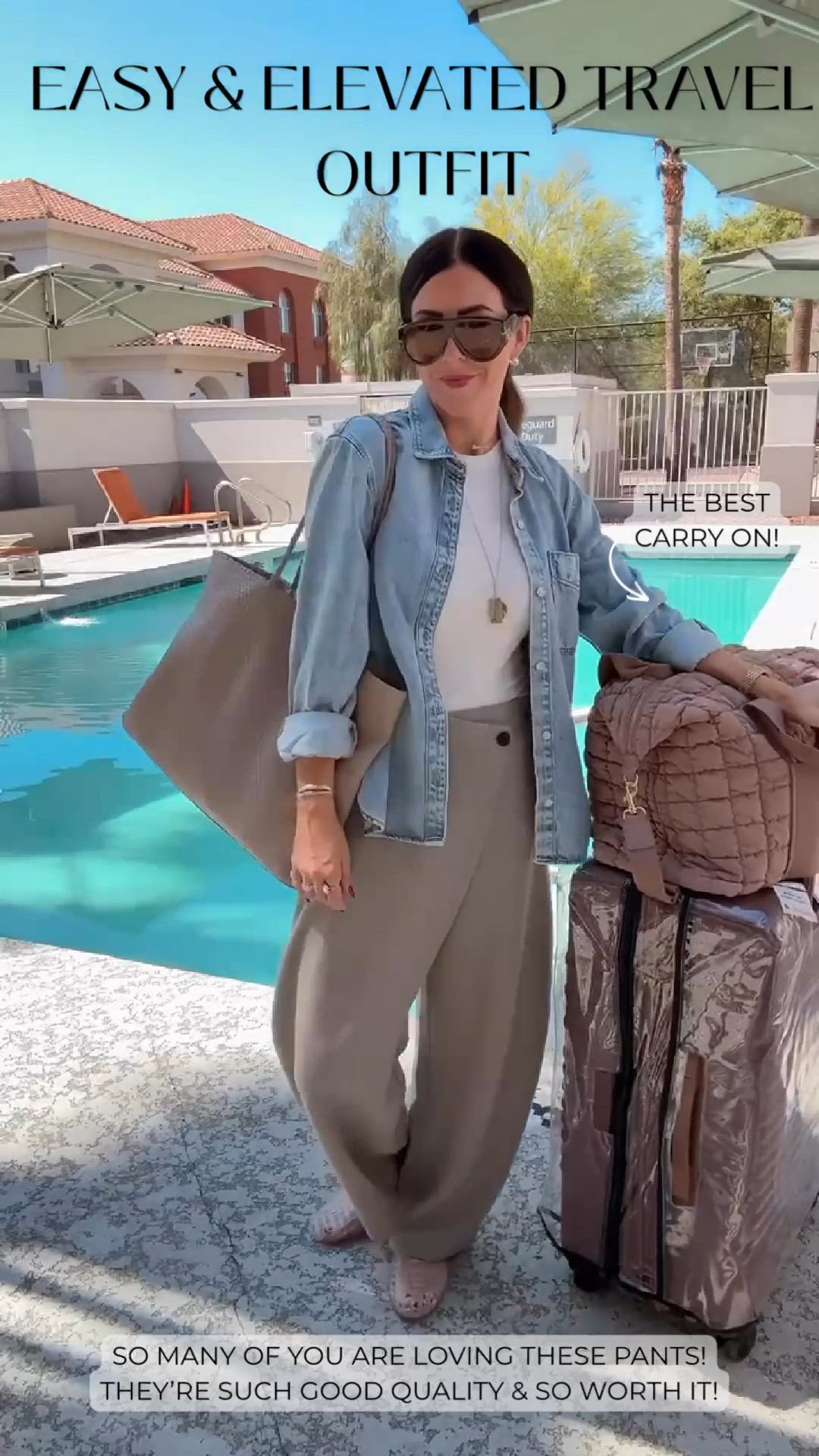 Easy elevated travel outfit. ✨ So many of you have complimented these pants! They’re so comfortable and perfect for travel days. 

Spring fashion, travel wear 



#LTKSaleAlert #LTKootd #LTKTravel