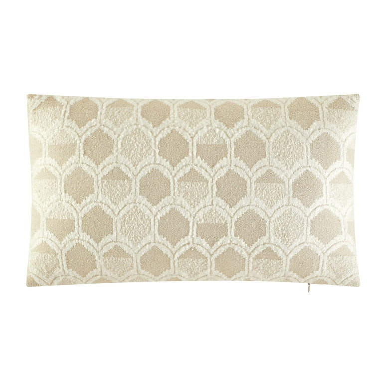 Better Homes & Gardens 14" x 24" Bellatos Decorative Pillow, Papyrus Beige | Walmart (US)