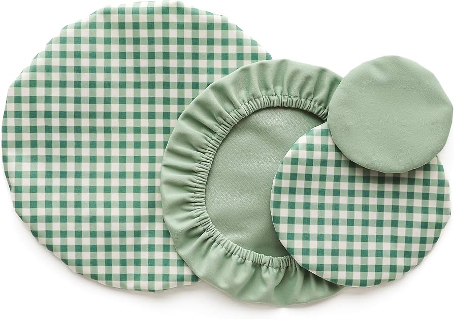 Esembly Bowl Caps - Reusable Bowl Covers in Pack of 4 - Waterproof, Washable Lids for Leftover Fo... | Amazon (US)