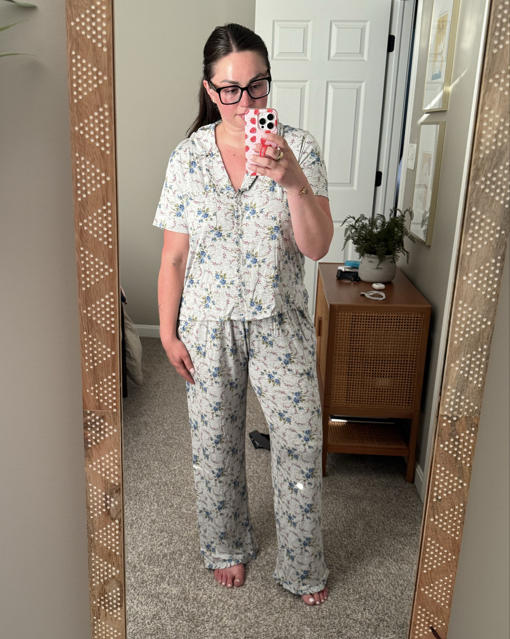 Buttery soft is an annoying description bc it makes me think of lularoe lol but that’s how I’d describe these. So comfy so cute - super cooling  for my hot gals. Also how cute are the ruffles??? They are on the bottom of the pants too  

TTS, I’m wearing a medium. The length is perfect 

#LTKFallSale #LTKStyleTip #LTKMidsize