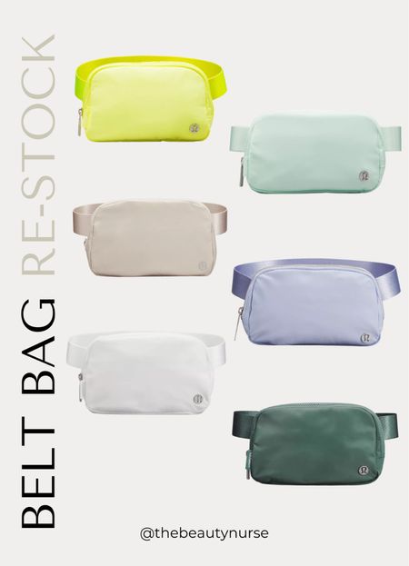 Lululemon belt bag re-stock & new colors 

#LTKstyletip #LTKSeasonal #LTKitbag