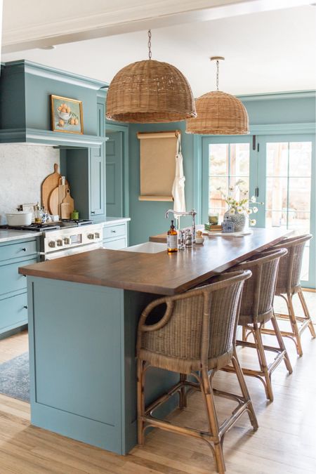 A snapshot of our spring kitchen! These stools from Wayfair are just too fun and they go perfectly with our wicker pendants!



#LTKhome