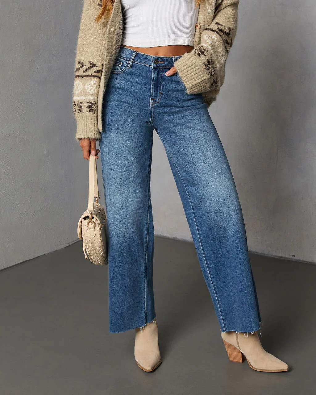 Connie Super Stretch High Rise Frayed Hem Jeans | VICI