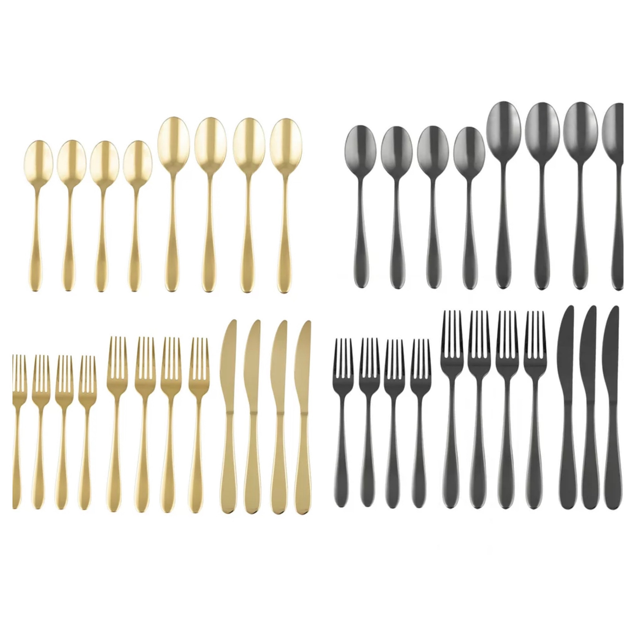 Holiday silverware, gold silverware, black silverware, silverware, walmart, home sale, kitchen sale, home, kitchen, 

#LTKhome #LTKHoliday #LTKfamily