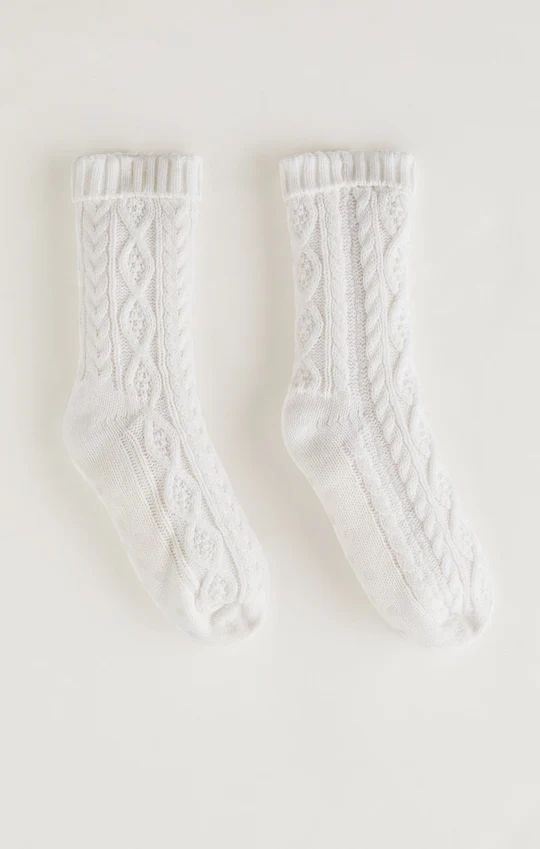 Cable Knit Sherpa Lined Slipper Socks | Z Supply
