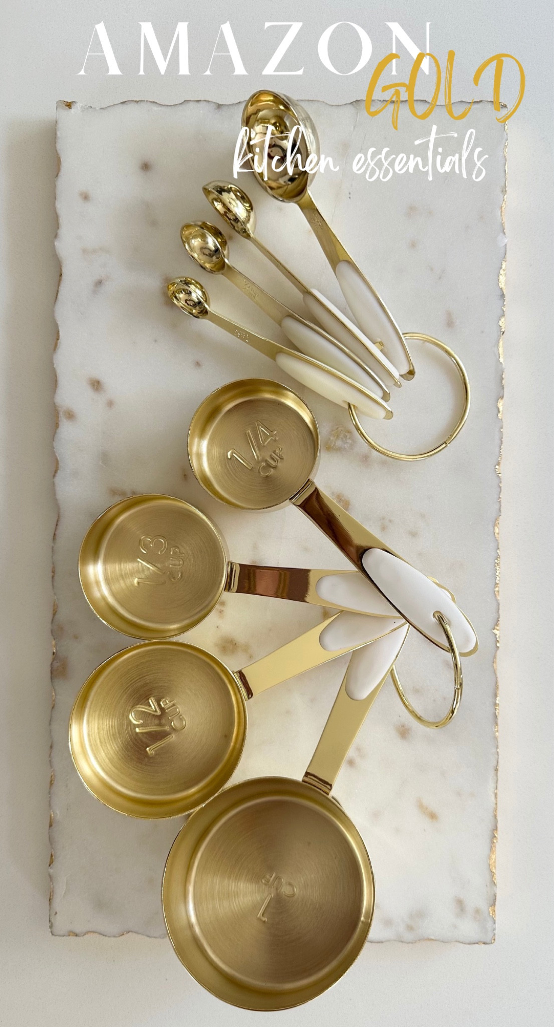Gold measuring cups and spoons set from Amazon

#LTKhome #LTKFind