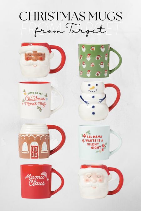 Target Christmas mugs!
Coffee mugs, holiday mugs, Santa mugs, snowman mugs, Target finds, Target holiday

#LTKSeasonal #LTKunder50 #LTKHoliday