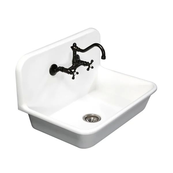 GKTA302119 Arcticstone Solid Surface 30'' x 21'' Farmhouse Kitchen Sink | Wayfair North America