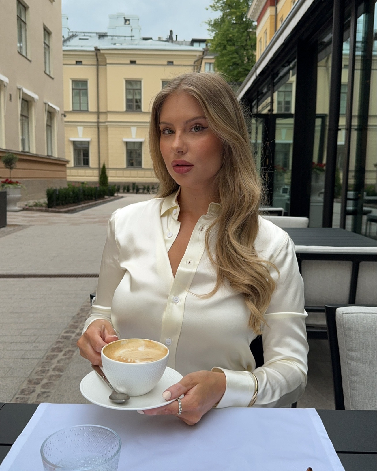 THE satin shirt that you need 🤍✨ 

#LTKSeasonal #LTKWorkwear #LTKStyleTip