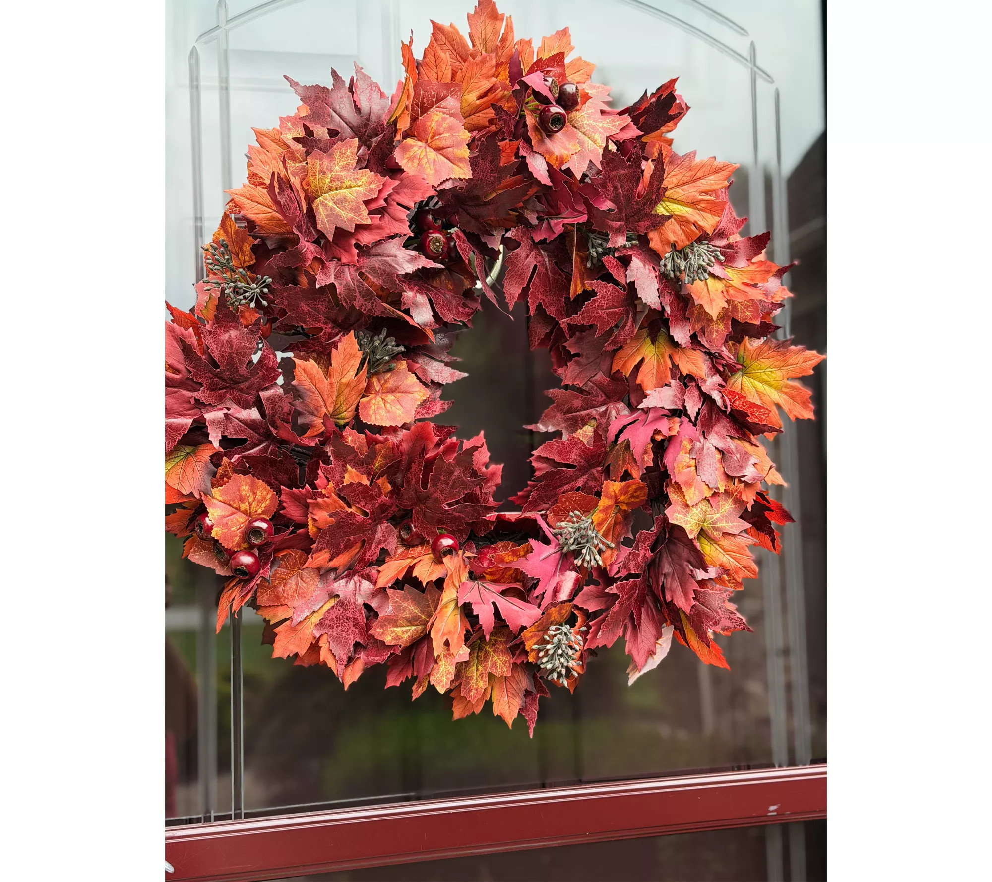 Simply Stunning Fall Bounty Wreath by Janine Graff | QVC