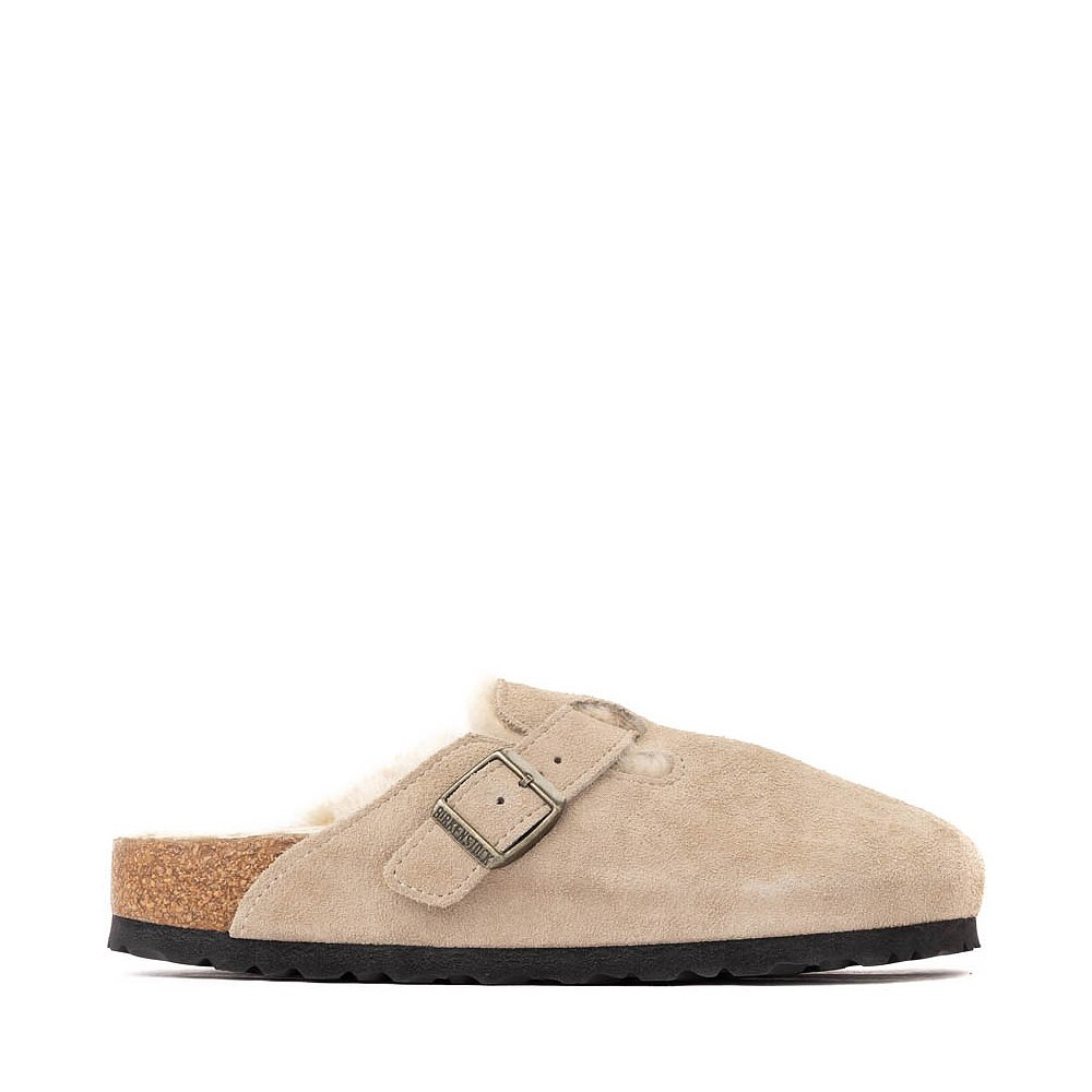 Womens Birkenstock Boston Shearling Clog - Taupe | Journeys