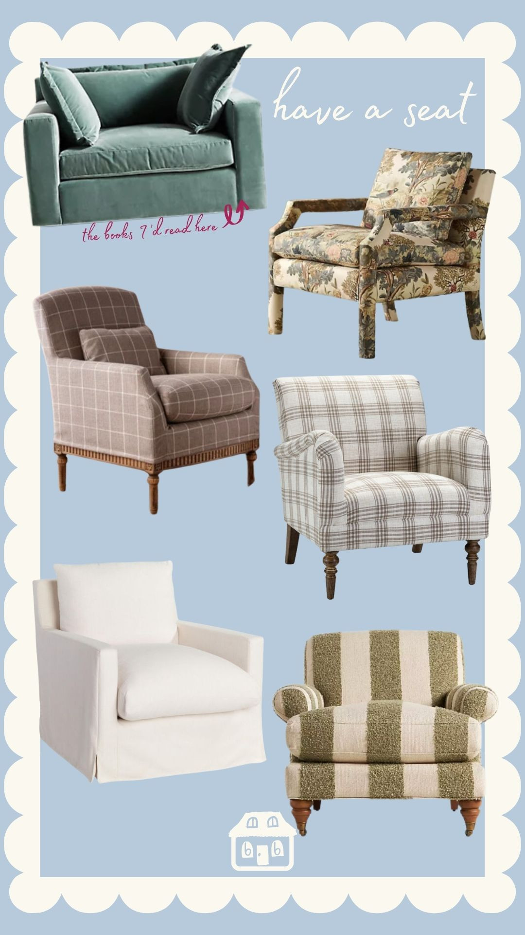 Accent chairs to swoon for! I'd take any and all but you better believe I'd read any SJMaas book in that top one!! 

 #LTKmomlife #LTKselfcare #LTKHome