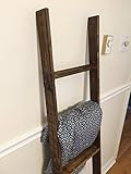 Rustic Ladder, 60" Reclaimed Wood Blanket Ladder, Quilt Stand, Vintage Ladder, Wooden Towel Rack | Amazon (US)