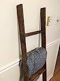 Rustic Ladder, 60" Reclaimed Wood Blanket Ladder, Quilt Stand, Vintage Ladder, Wooden Towel Rack | Amazon (US)