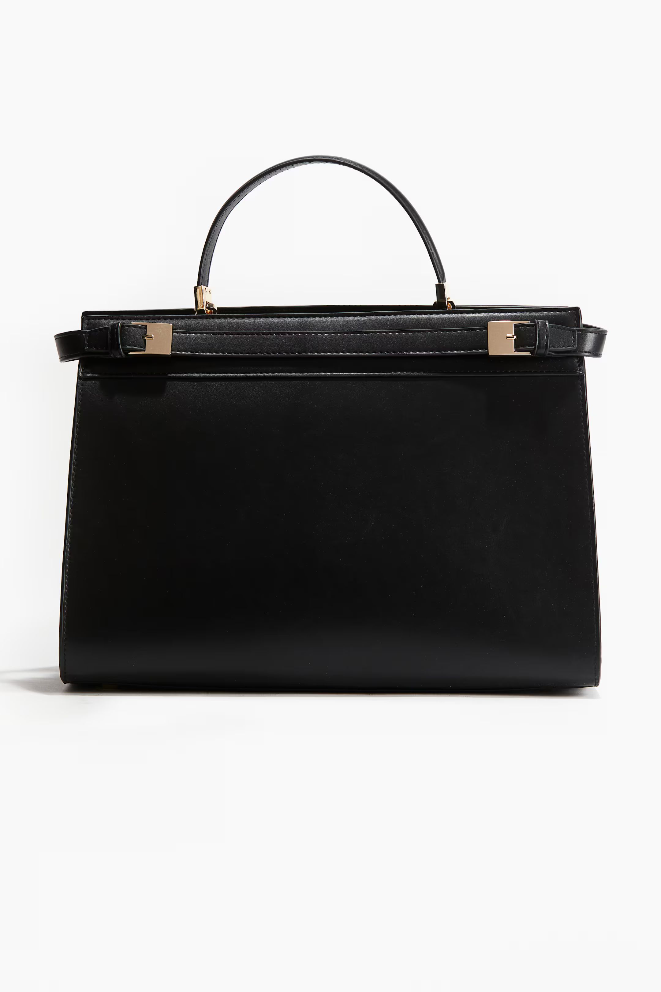 Strap-detail shopper - Black - Ladies | H&M GB | H&M (UK, MY, IN, SG, PH, TW, HK)