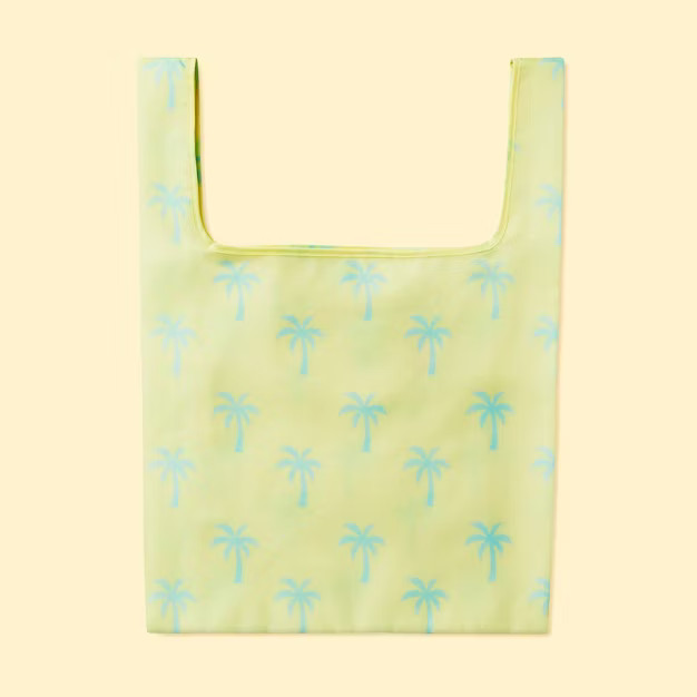 Reusable Tote Bag Light Yellow/Green Palm Trees - Stoney Clover Lane x Target | Target