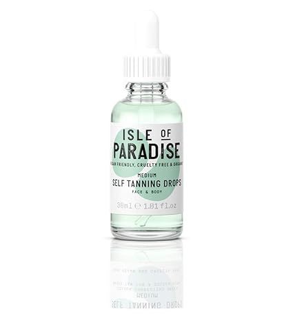Paradise- Self Tanning Drops Medium Full Size,100 Percent Vegan, Organic. | Amazon (US)