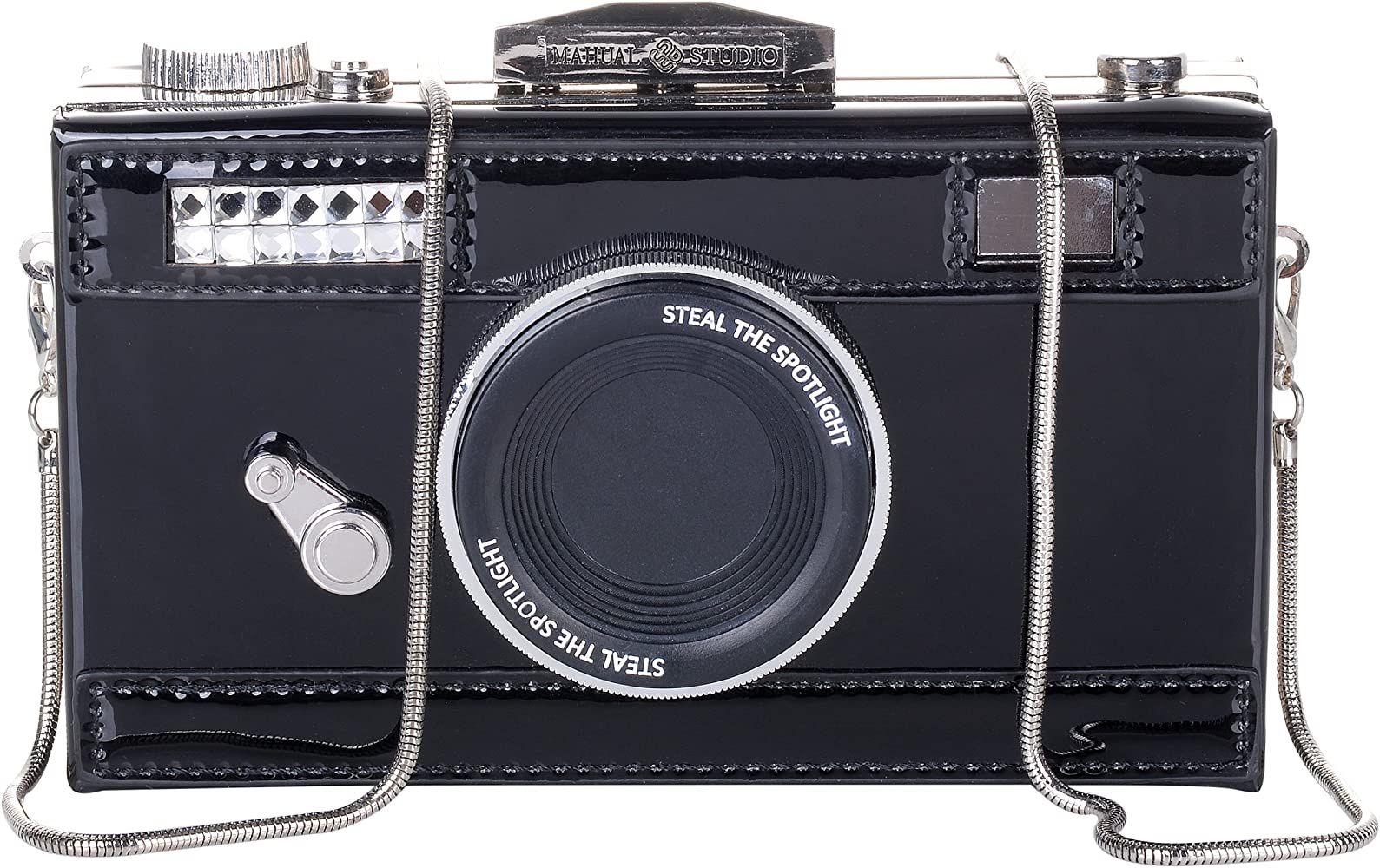 QZUnique Camera Shoulder Bag Snapshot PU Leather Crossbody Bag Vintage Novelty Cute Handbag Purse | Amazon (US)