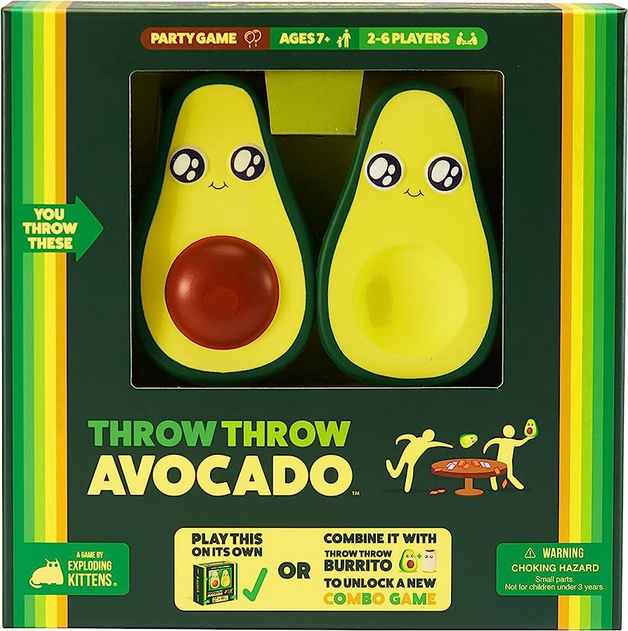 Throw Throw Avocado by Exploding Kittens - A Dodgeball Card Game Sequel and Expansion Set - Famil... | Amazon (US)