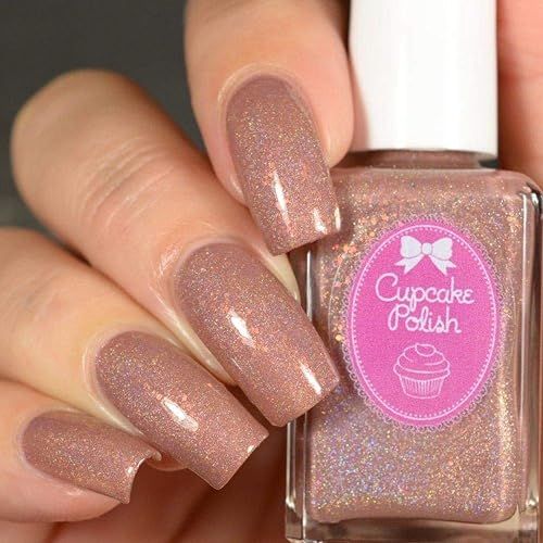 Here Oar There - brown nude holographic nail polish by Cupcake Polish | Amazon (US)