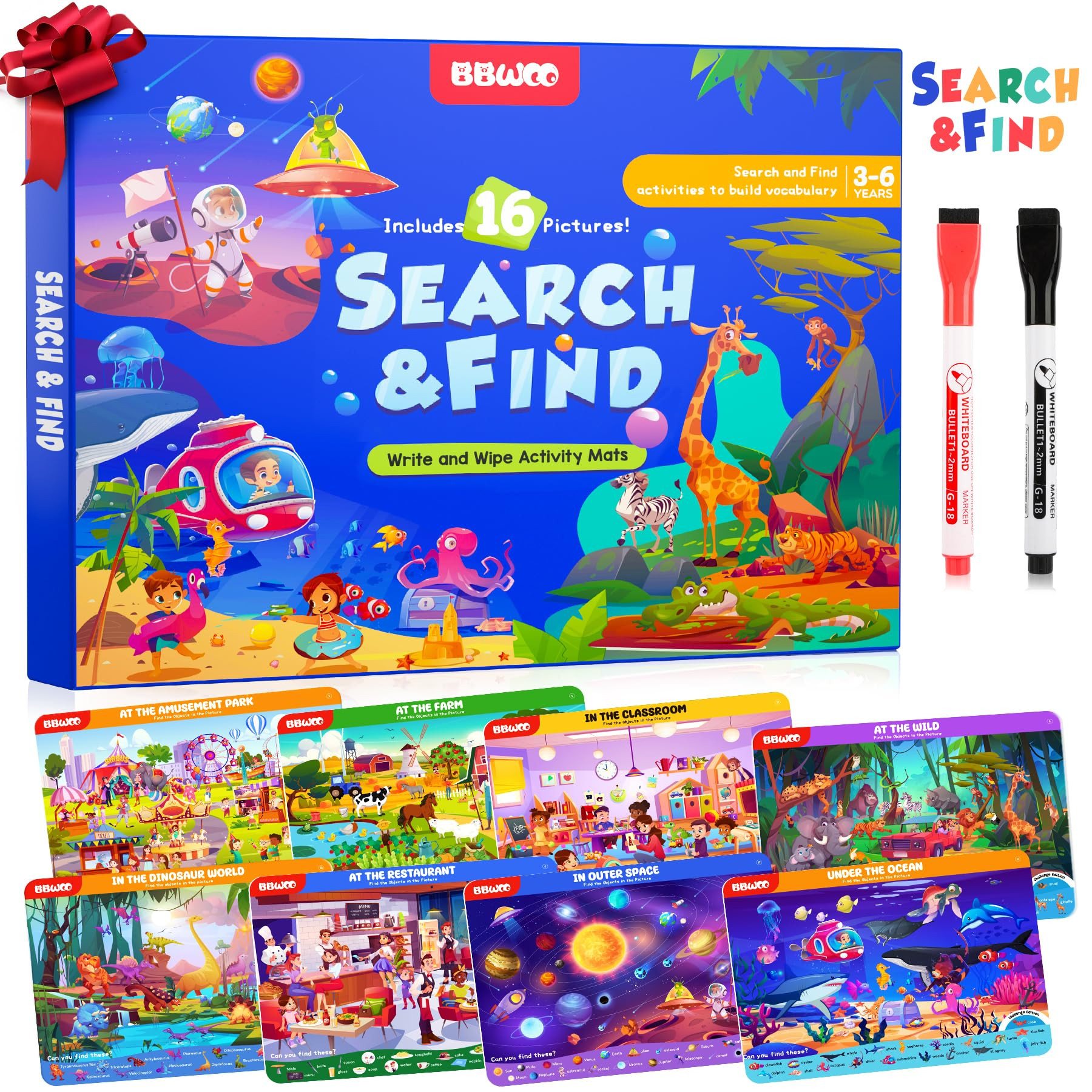 Busca y encuentra libros de actividades para niños de 3 a 5 años, juegos de viaje para niños p... | Amazon (US)
