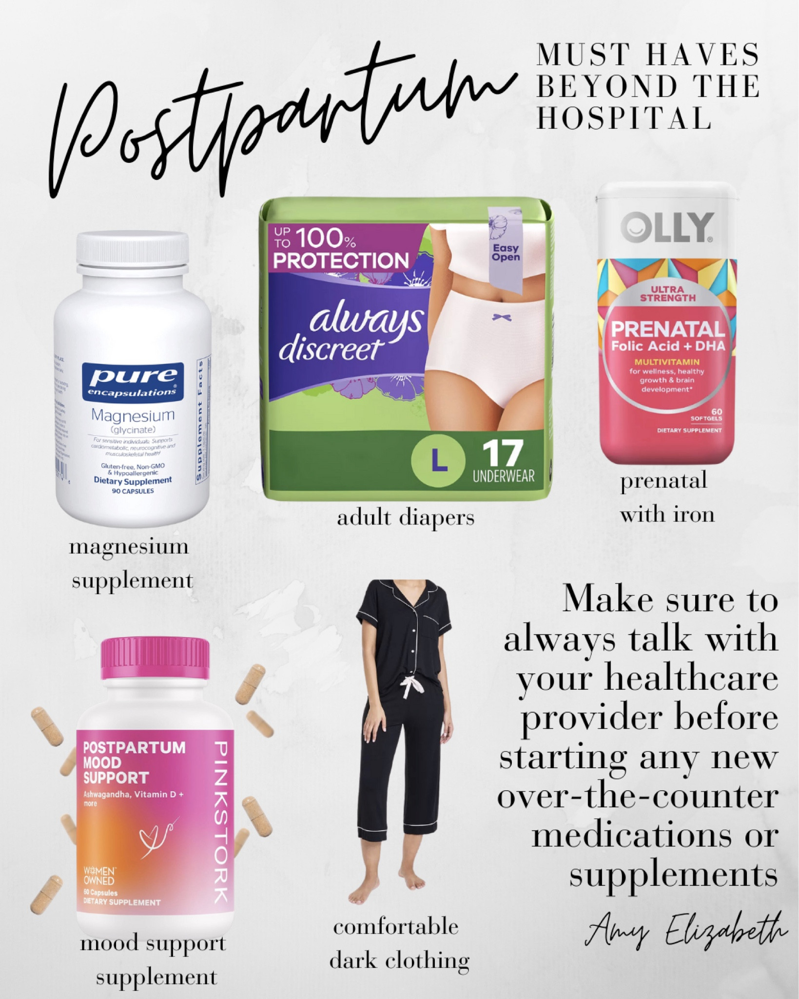 These are the products that I swore by to be happy, comfortable and healthy postpartum.  

#LTKbaby #LTKbump
