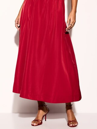 The Occasion by Old Navy High-Waisted Taffeta Midi Skirt | Old Navy (US)