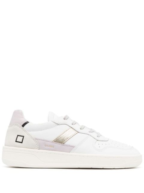panelled low-top leather sneakers | Farfetch Global