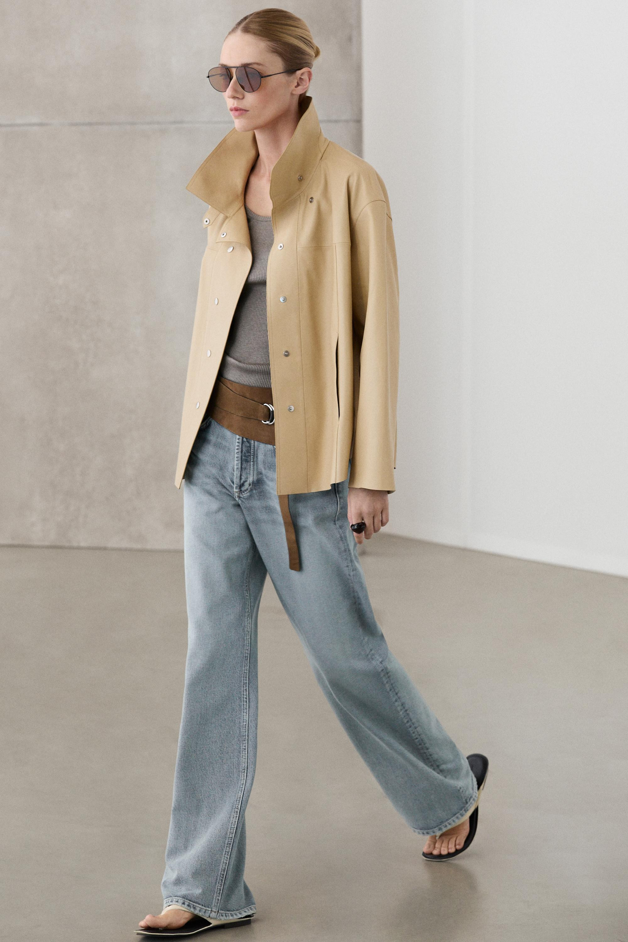 Hemd aus Nappaleder | Massimo Dutti DE