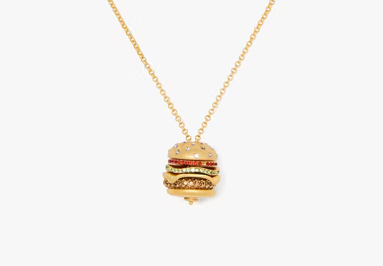 Kate Spade Fast Food Burger Pendant | Kate Spade Outlet