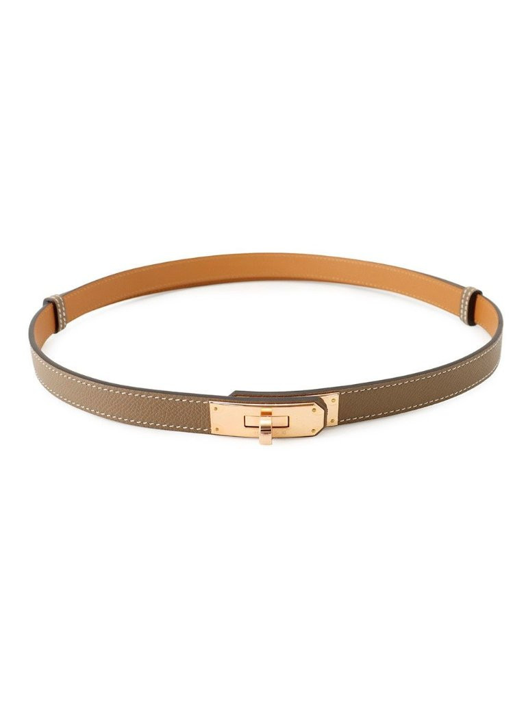 Hermes Kelly Belt Etoupe Pink Gold Epsom | Poshmark