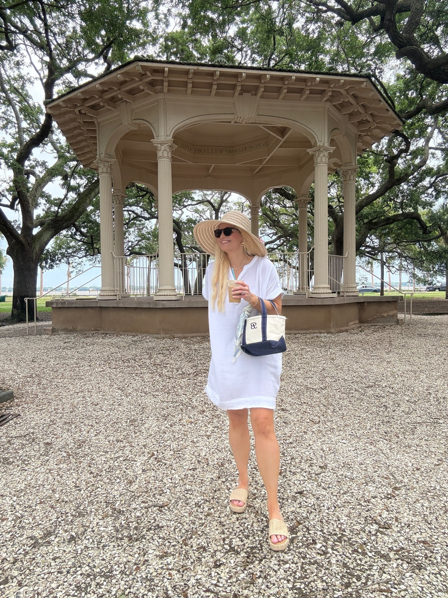 What I wore to the battery in Charleston. - comfy and cool, would be such a great cover up, too. I got a medium in the boat and tote organizer on Amazon

#LTKmorningroutine #LTKootd #LTKdayinmylife