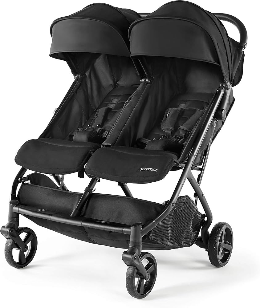 Summer Infant 3Dpac CS+ Double Stroller, Black – Car Seat Compatible Lightweight Baby Stroller ... | Amazon (US)