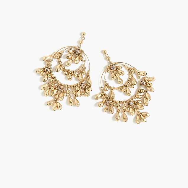 Tiered beaded drop earrings | J.Crew US