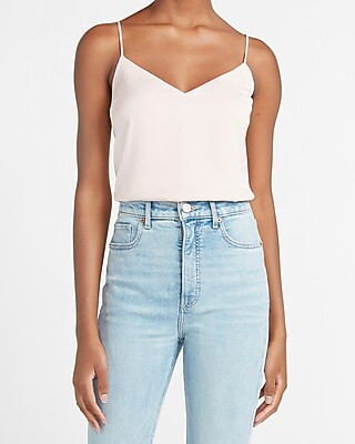 Satin V-Neck Cami | Express