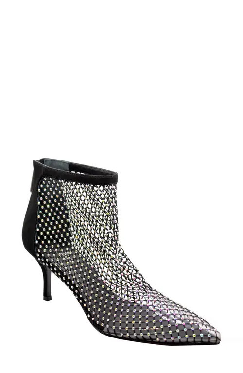 Charles by Charles David Afterhours Rhinestone Mesh Bootie in Black-Ir at Nordstrom, Size 6.5 | Nordstrom