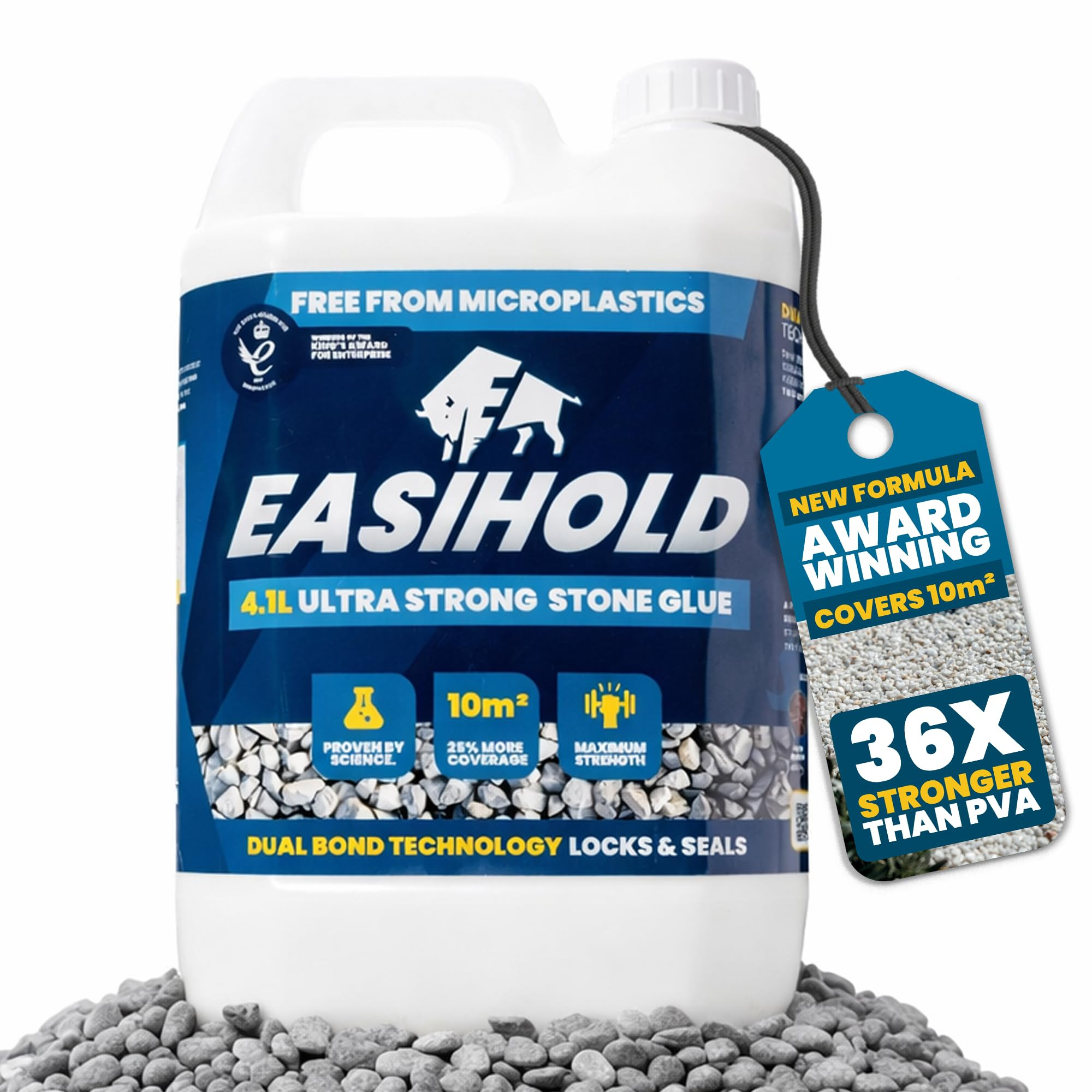 Easihold Rock Glue for Landscaping 1 Gallon – Gravel Binder for Pea Gravel, Stones, Pebbles –... | Amazon (US)