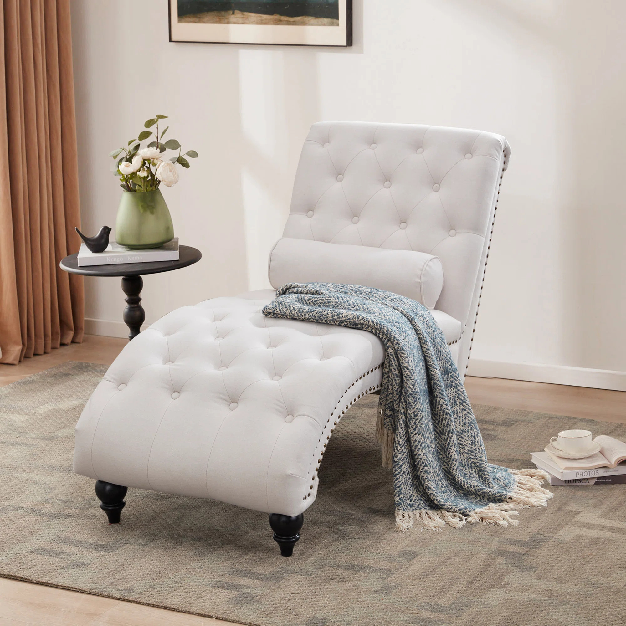 Lark Manor™ Ameerat Tufted Armless Chaise Lounge & Reviews | Wayfair | Wayfair North America