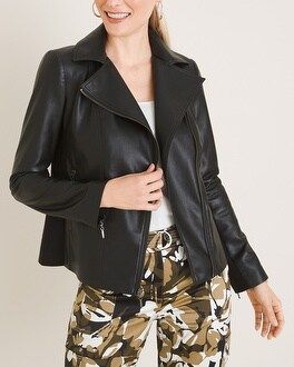 Faux-Leather Moto Jacket | Chico's