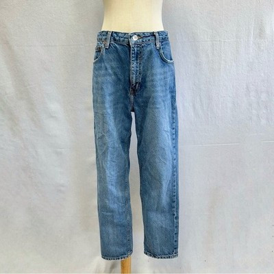 Zara ZW The 90s Mom Fit Denim Jeans Tapered Leg High Rise 100% cotton Size 8 | eBay US