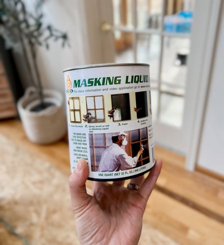 Masking liquid is the easiest way to cover your glass while painting windows and trim! Simply brush it on, let it dry, paint and then peel it off! 

#LTKhome