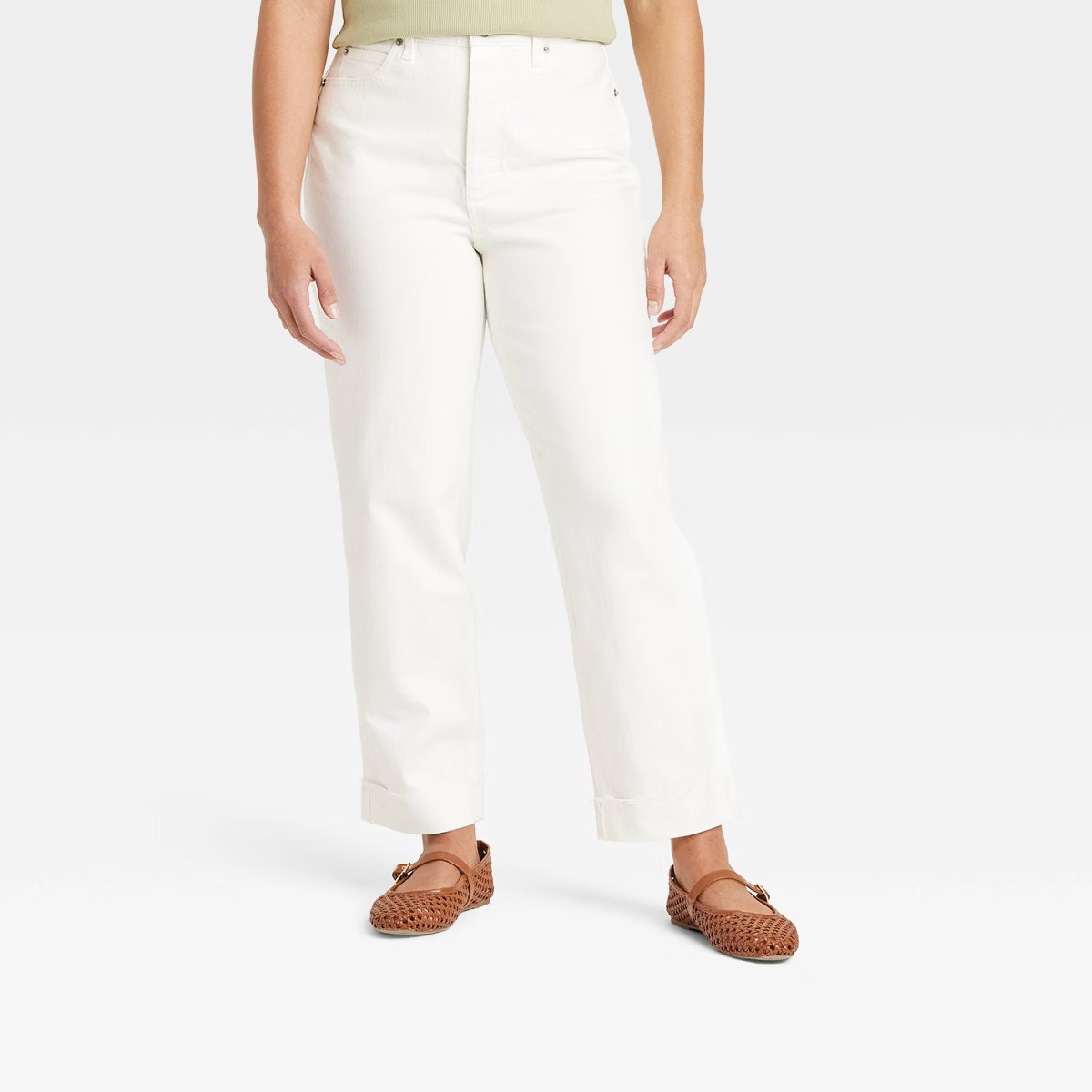 Women's High-Rise Straight Ankle Jeans - Universal Thread™ Medium Wash 00 | Target