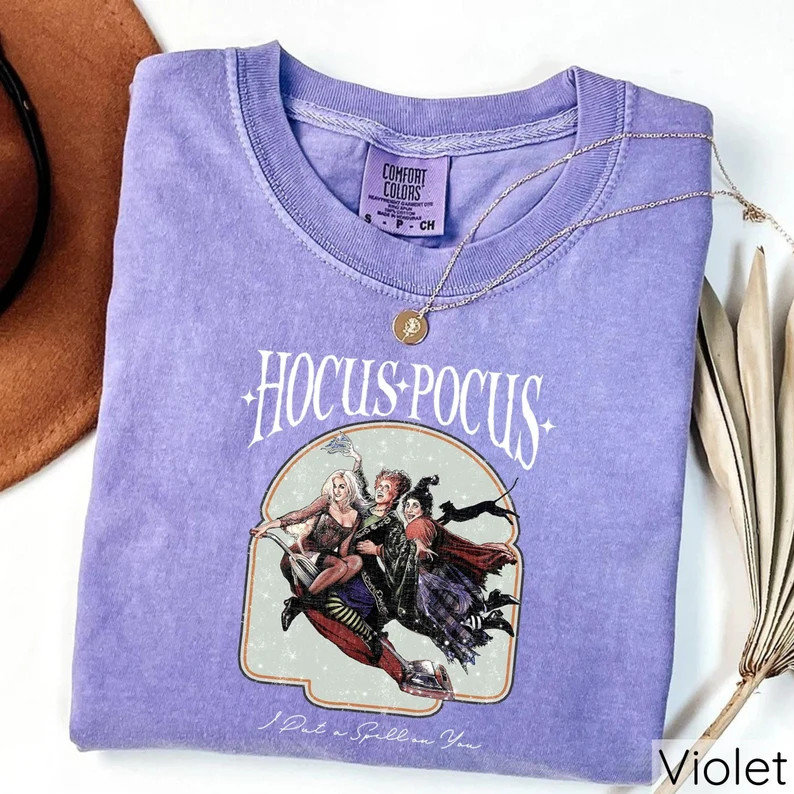 Halloween Witches T-shirts, Comfort Colors Shirt, Retro Halloween Tee, Scary Halloween Shirts, Ha... | Etsy (US)