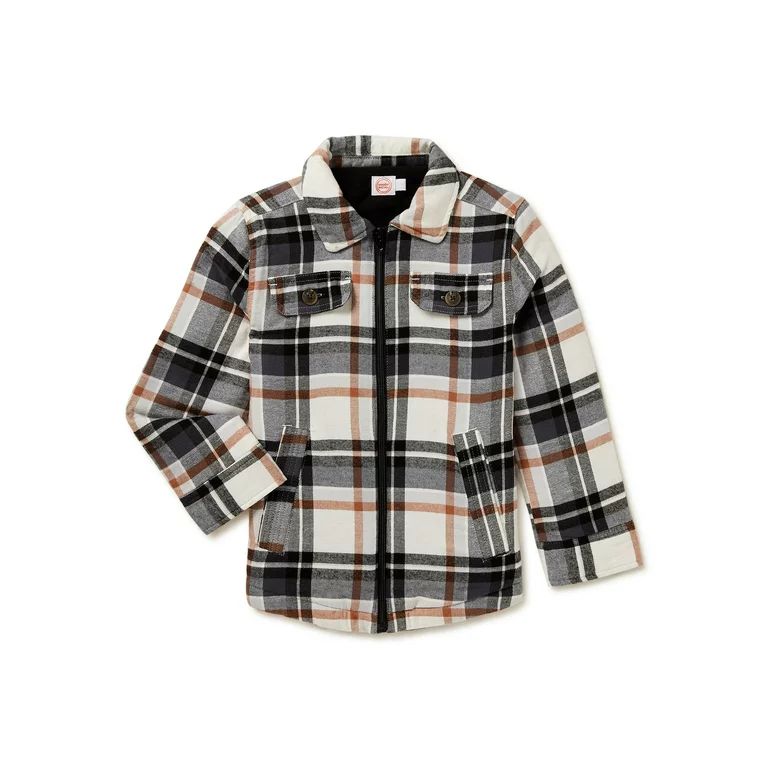 Wonder Nation Boys Shirt Jacket, Sizes 4-18 & Husky | Walmart (US)