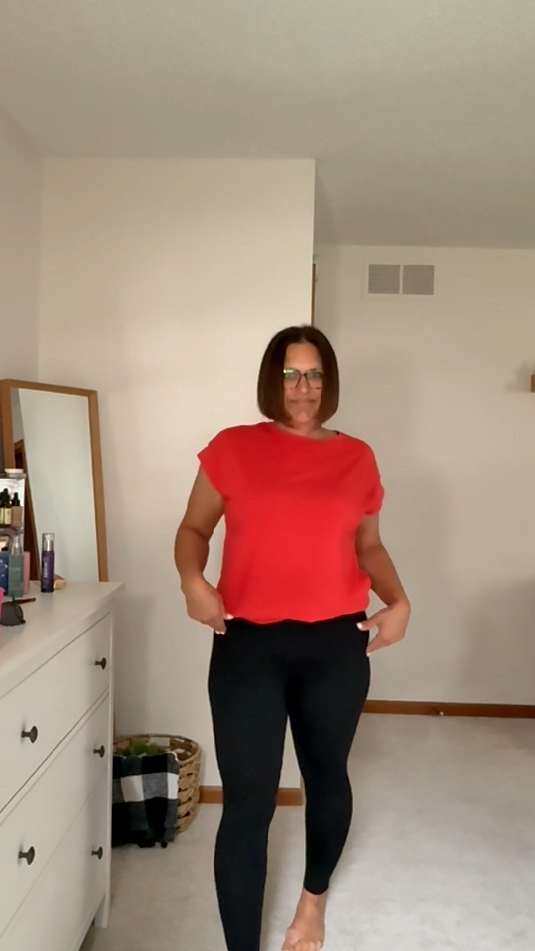 For under the price of coffee and lunch, these leggings are hard to beat. They’re buttery soft, high waisted, full length, and not see-through. They're available in a ton of colors, too. I’m 5’4”, 180 lbs wearing the L-XL. They don’t have pockets, and they pill a little over time, but I still keep buying them because they’re such a great value.

#affiliate

#LTKSaleAlert #LTKMidsize #LTKootd