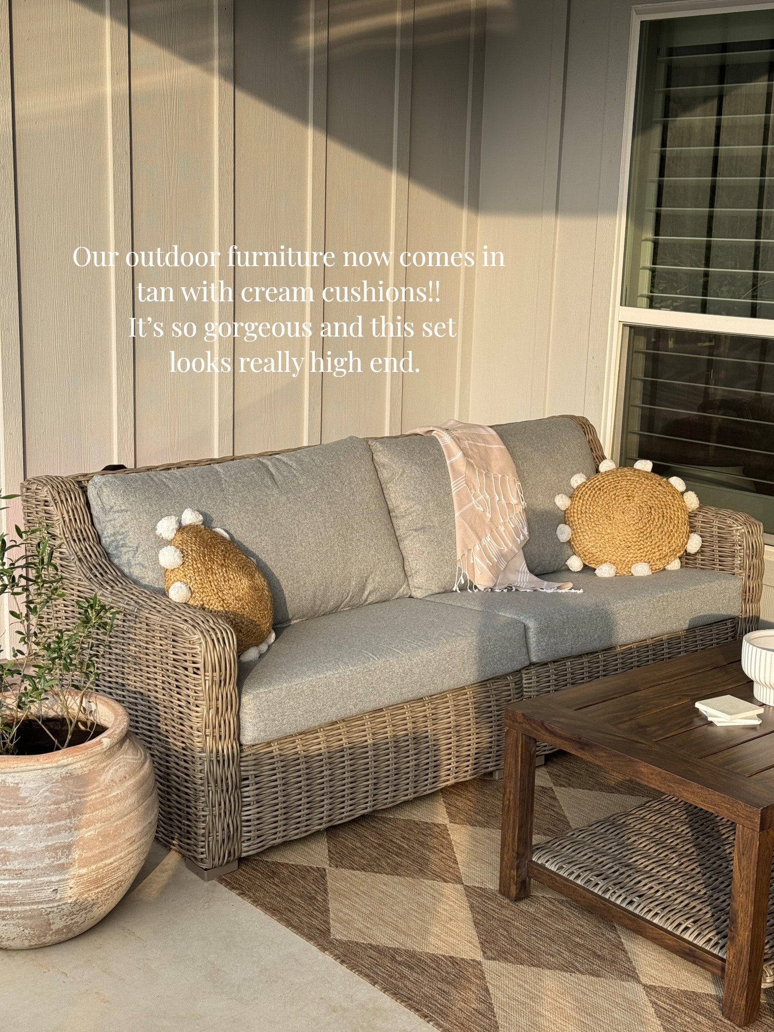 This outdoor set is beautiful and has held up for the ast year so beautifully. It comes with protective covers too! 

#LTKSeasonal #LTKHome