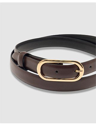 SIERRA LEATHER SKINNY BELT | David Jones (Australia & New Zealand)